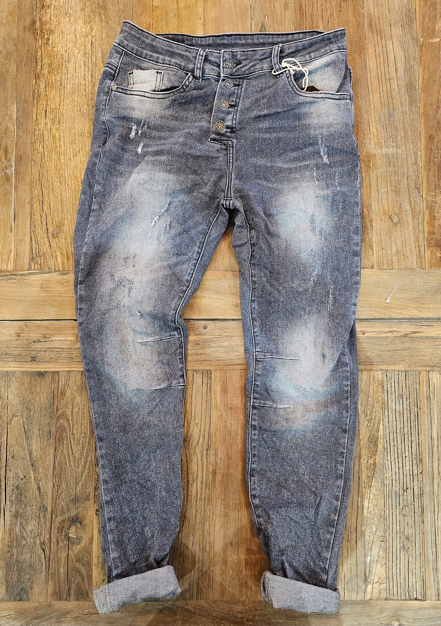 Jeans gris - Confort et style intemporel