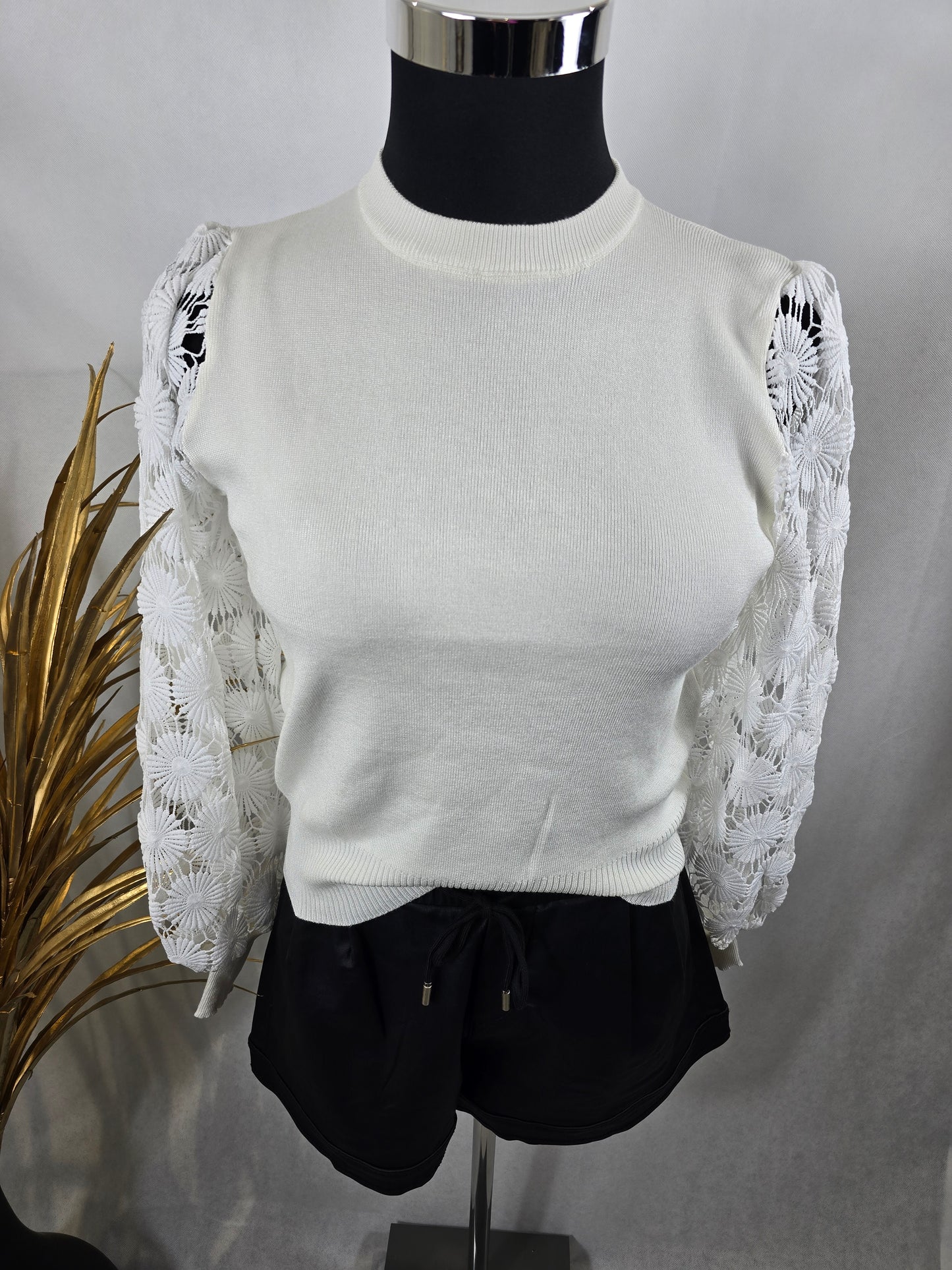 Pull blanc DENTIS