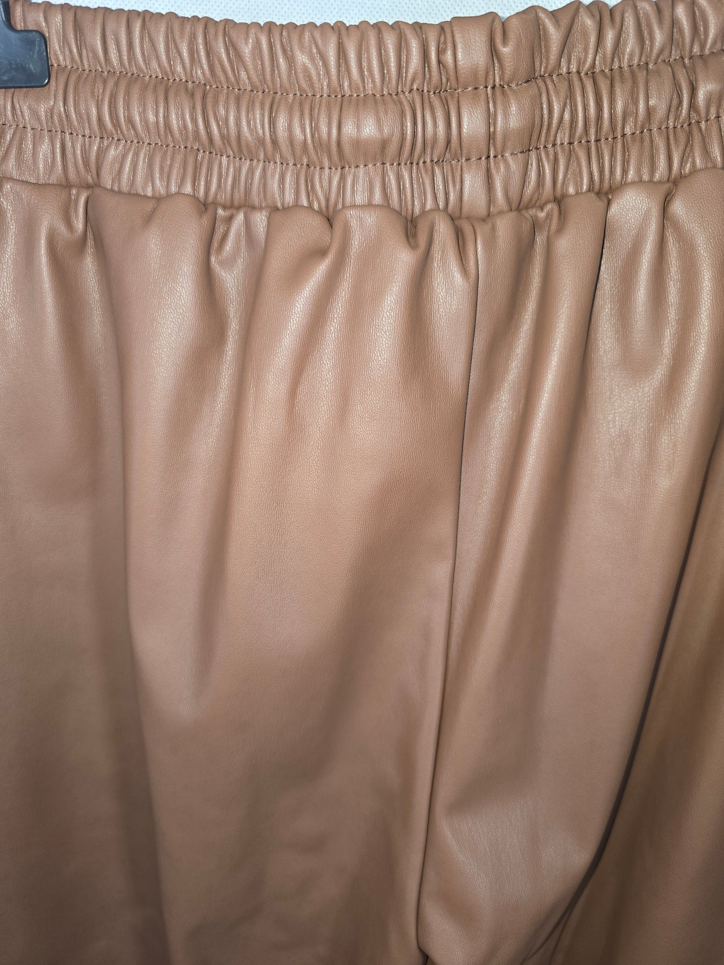 Pantalon Similicuir Brun