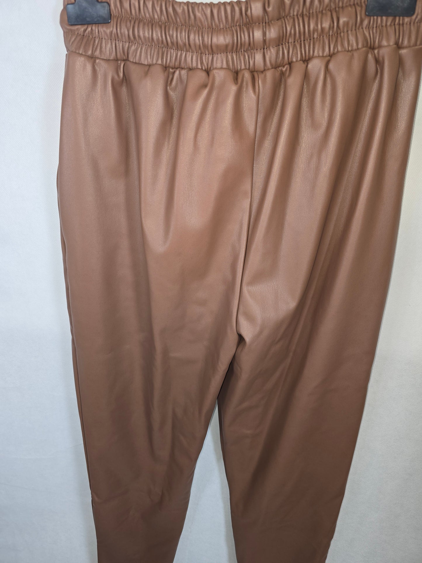 Pantalon Similicuir Brun