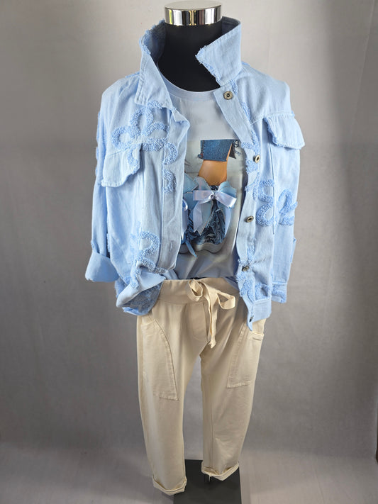 Veste fleurs