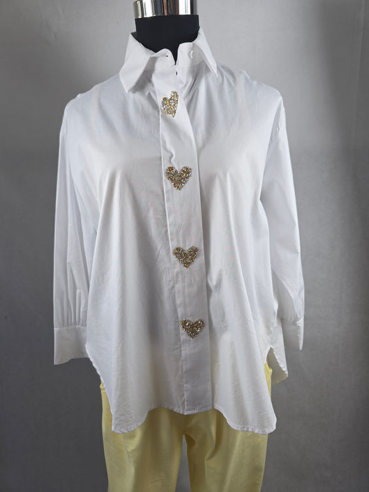 Chemise Cœur Doré