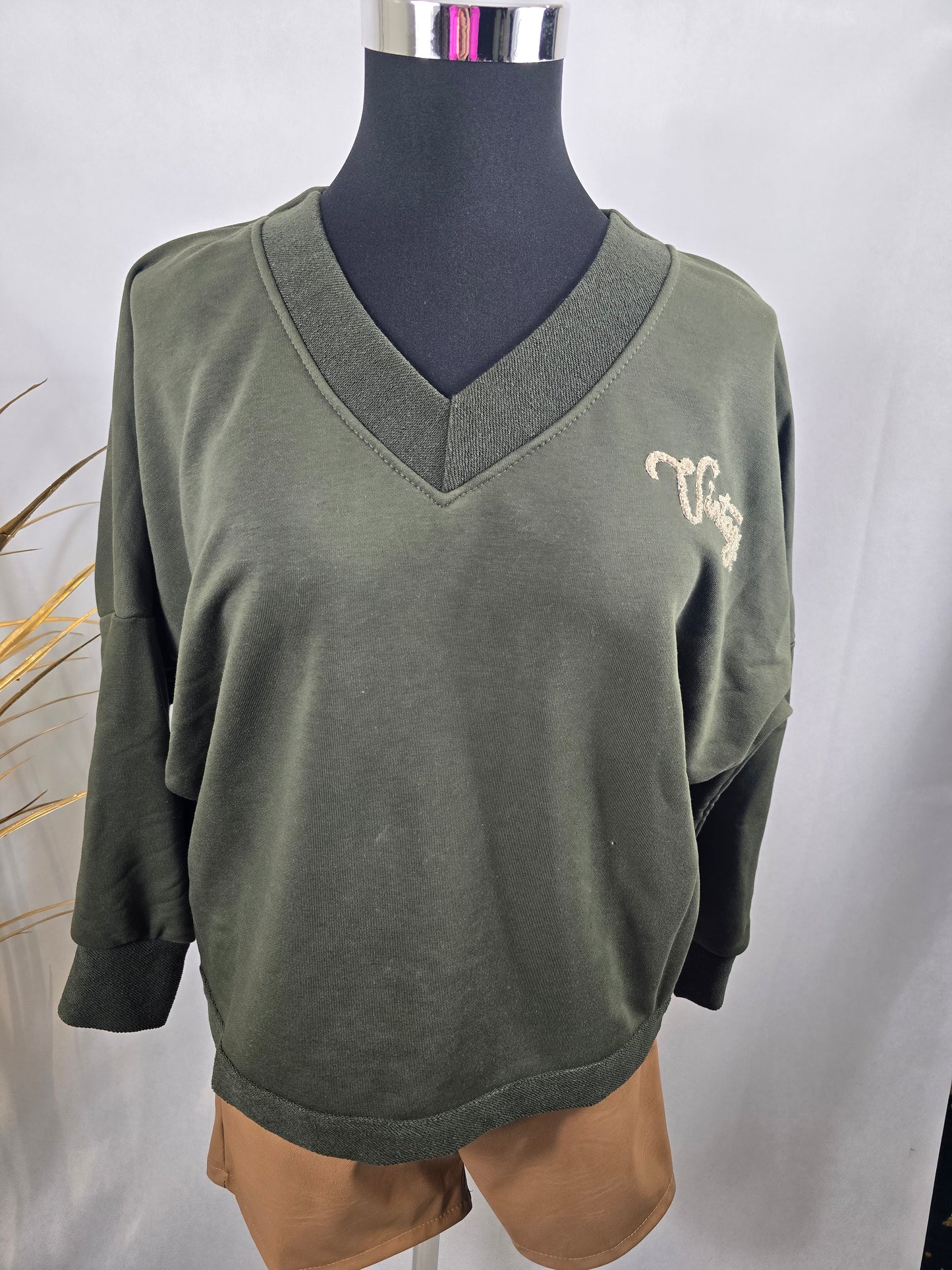 Pull "VINTAGE" à col V