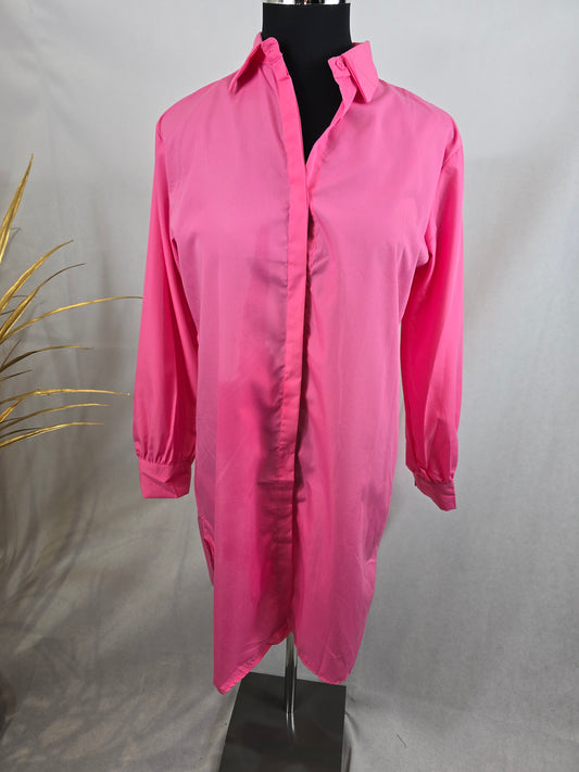 Chemise longue PINK rose