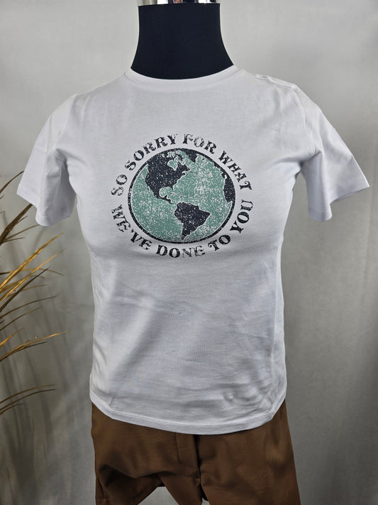 T-shirt avec dessin de la Terre