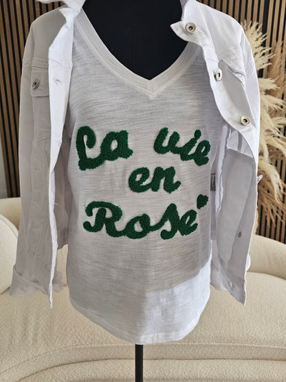 T-shirt "LA VIE EN ROSE"