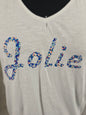 T-shirt blanc "JOLIE"