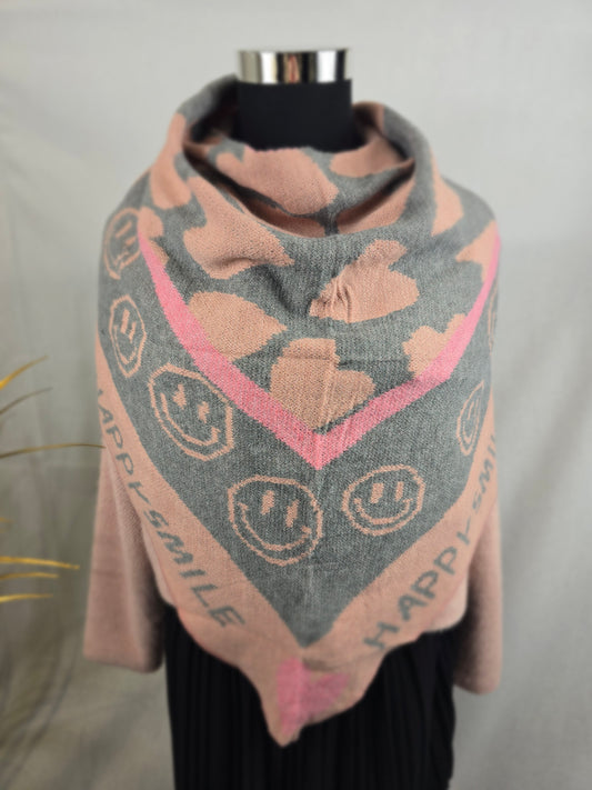 Écharpe rose douce et élégante