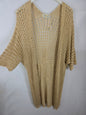 Gilet long beige-doré "Étoile"