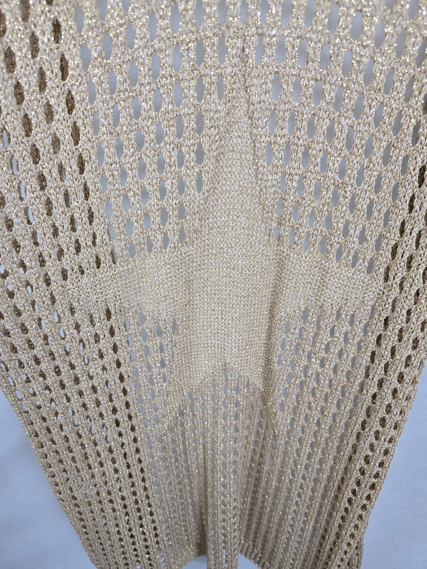 Gilet long beige-doré "Étoile"