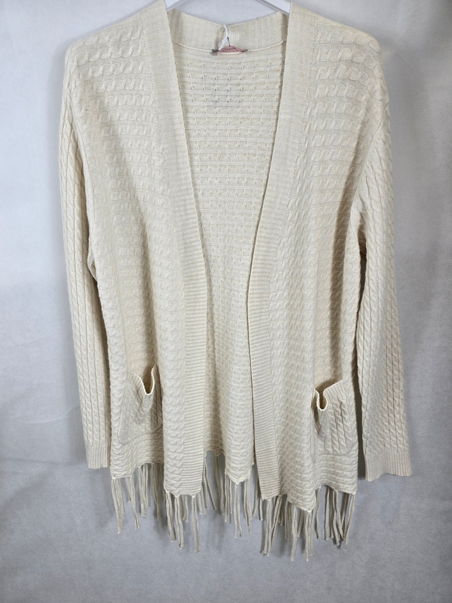 Gilet long tressé