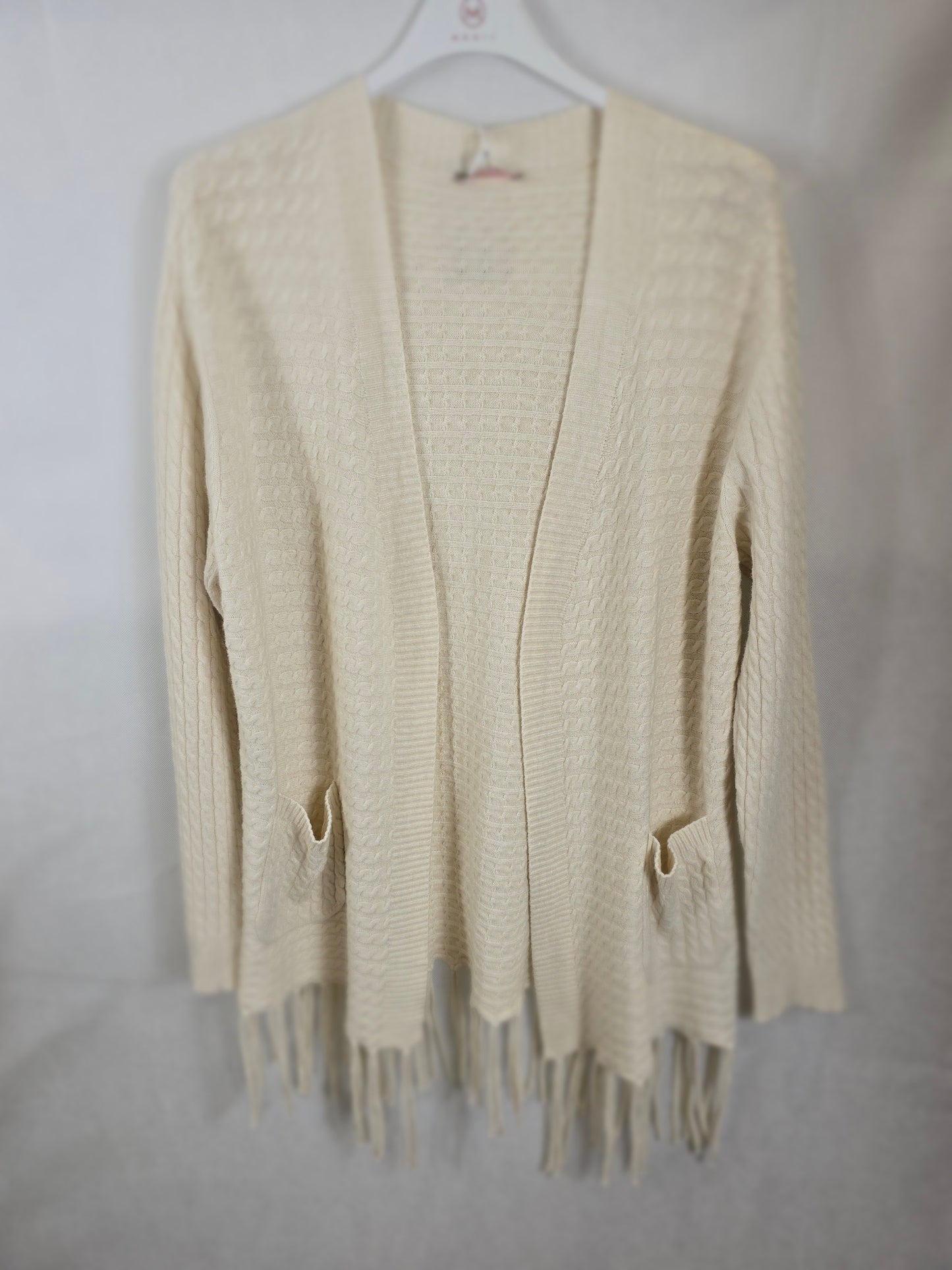 Gilet long tressé