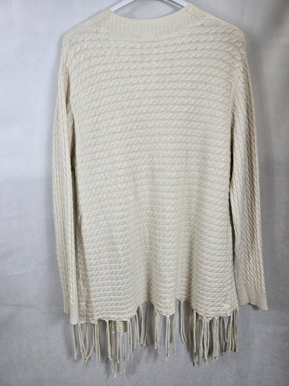Gilet long tressé