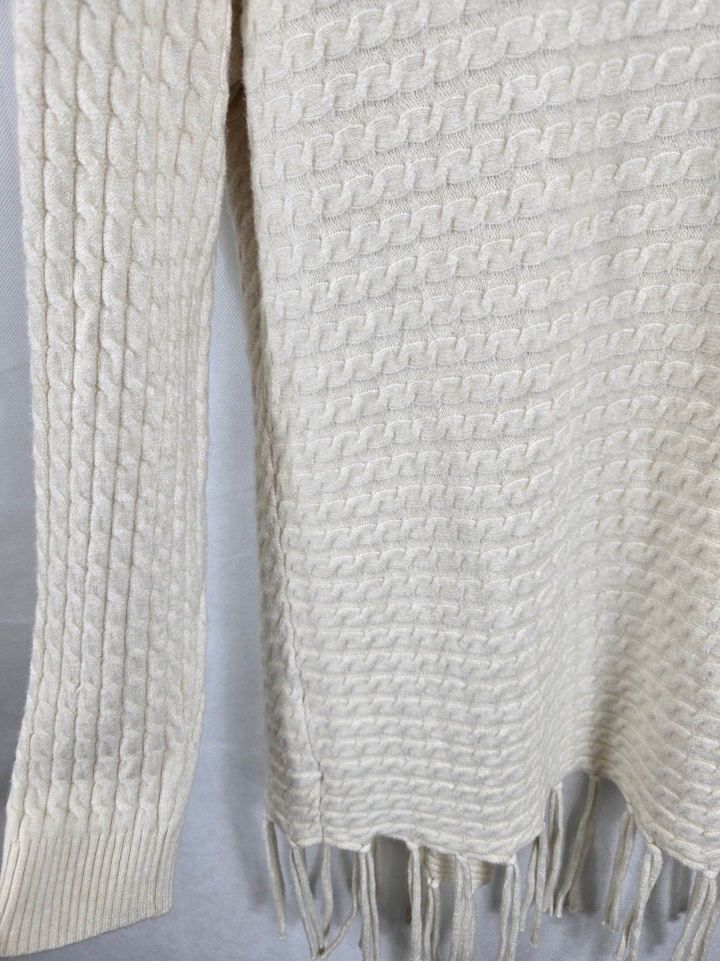 Gilet long tressé