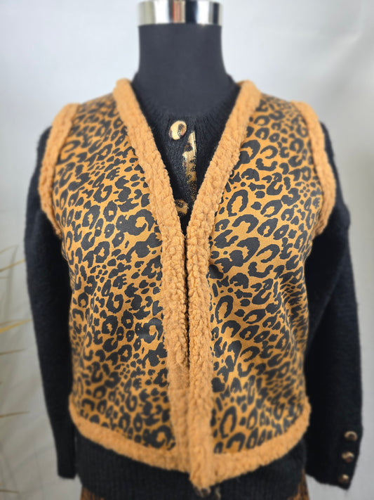 Gilet sans manches Diego Léopard