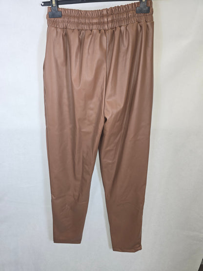 Pantalon Similicuir Brun