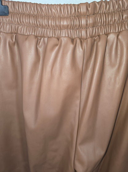 Pantalon Similicuir Brun