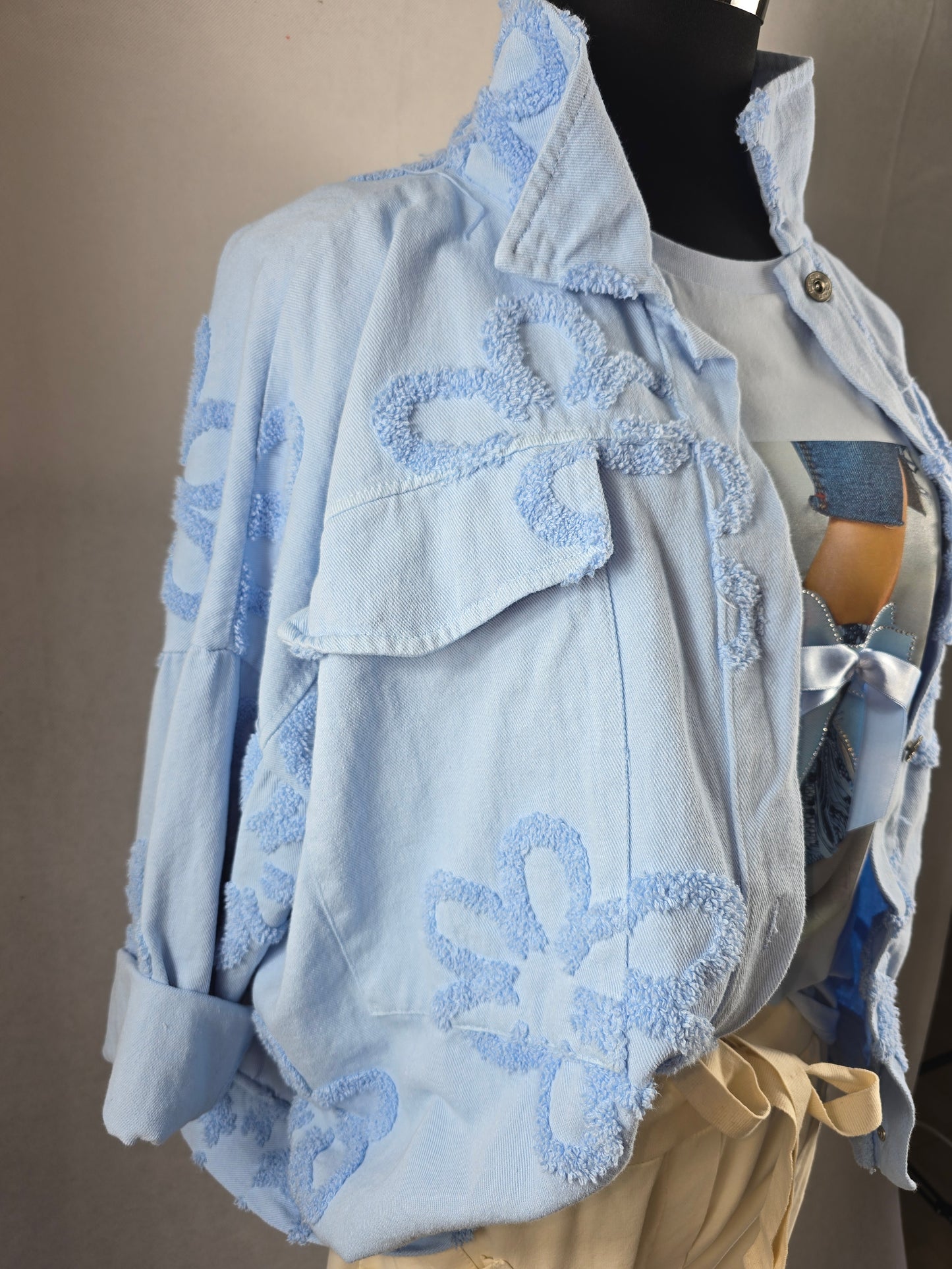 Veste fleurs