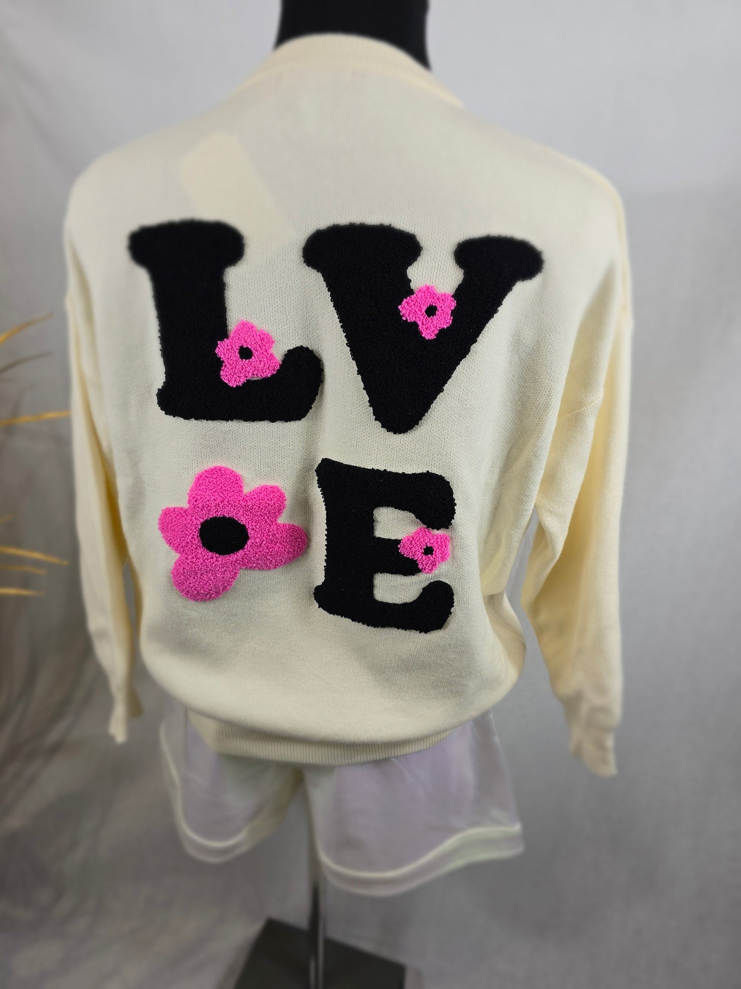 Pull "LOVE" Fleurs