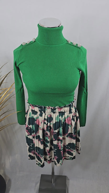 Pull col roulé
