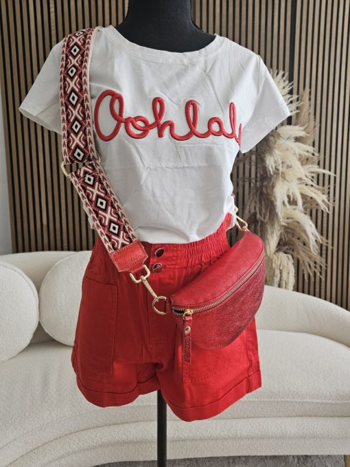 T-SHIRT OOHLALA ROUGE – Image 2