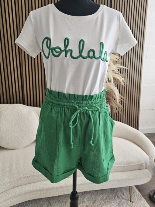 T-SHIRT OOHLALA VERT – Image 2