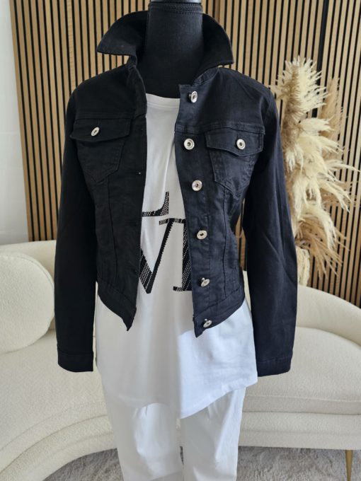 VESTE JEANS NOIR