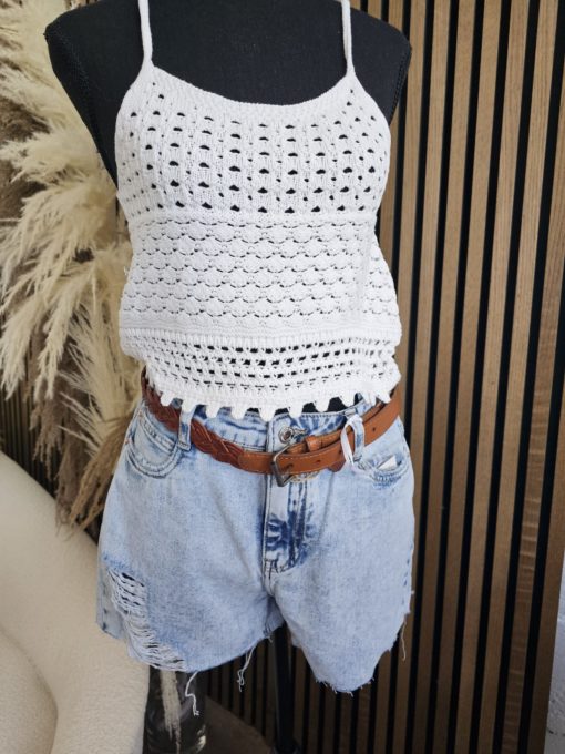 SHORT EN JEANS DÉCHIRÉ - Image 2