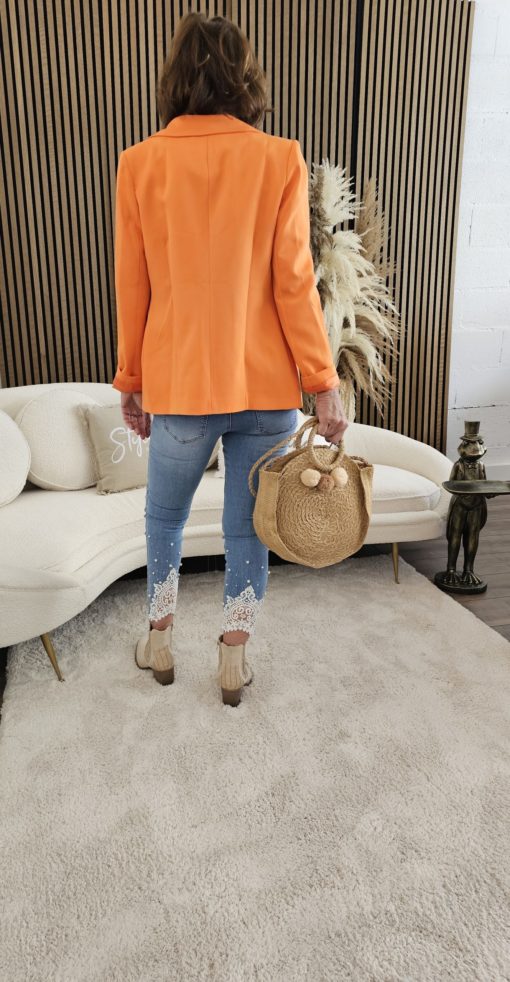 ENSEMBLE ORANGE JEANS + CHEMISE + BLASER - Image 6