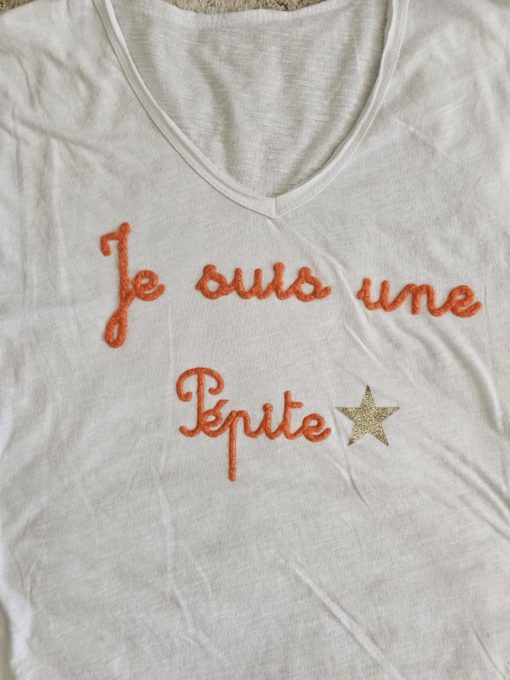 T-SHIRT "JE SUIS UNE PÉPITE" TU – Image 2